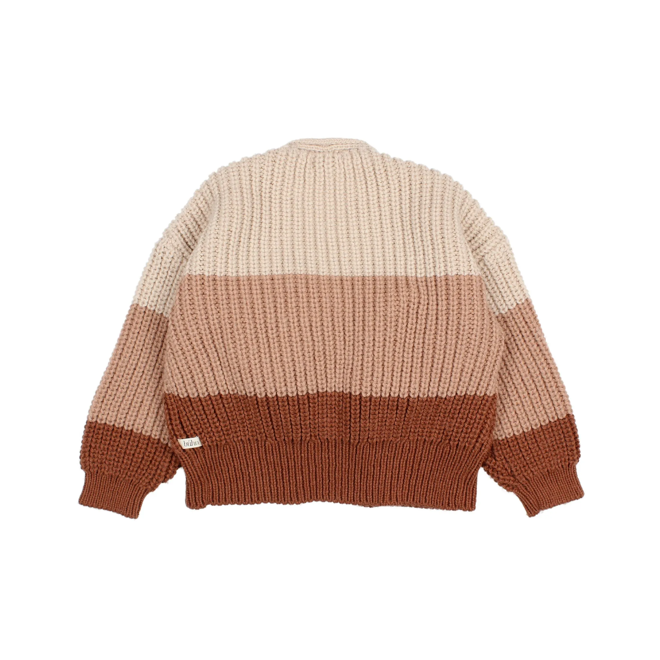 7379-FANCY CARDIGAN-Cocoa