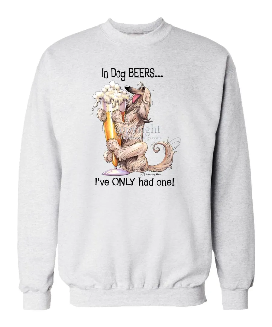 Afghan Hound - Dog Beers - Sweatshirt