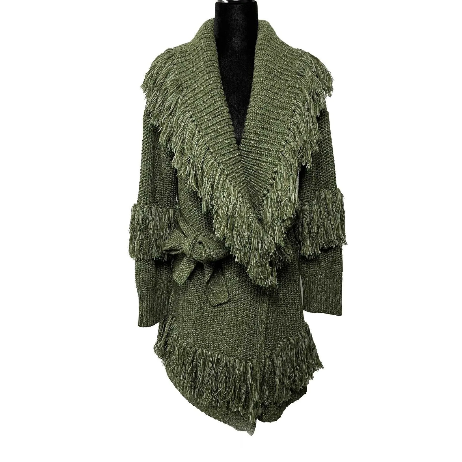 Alice   Olivia - New w/ Tags - Astrid Shawl Collar Coat - Green - XS/S - Jacket