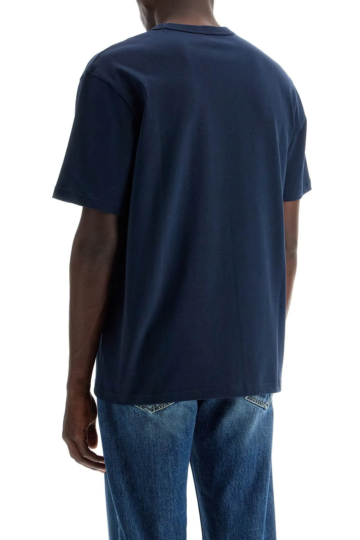 A.p.c. flocked logo t-shirt with