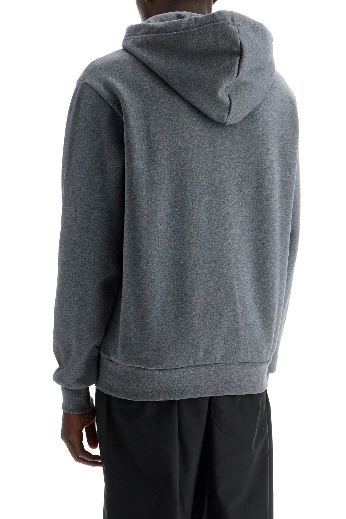 A.p.c. hooded sweatshirt with flocked