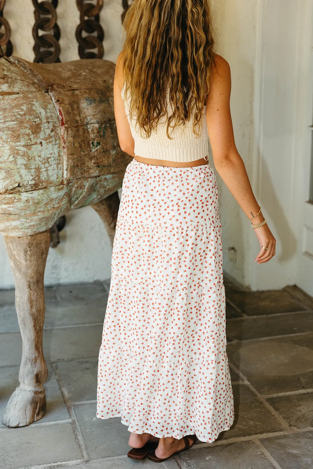 Apple Of My Eye Maxi Skirt - Off White