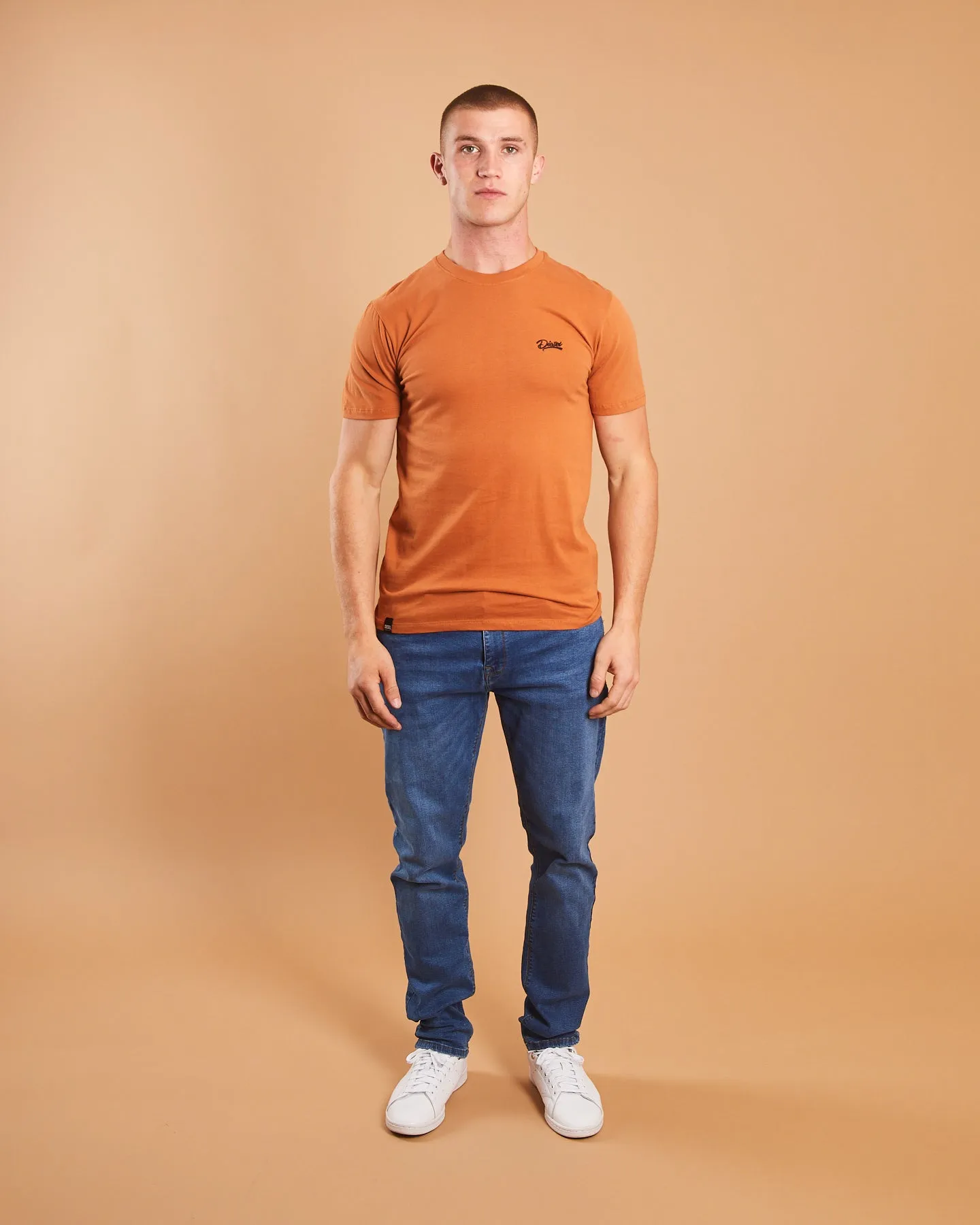 Basic Caden O Neck Tee Pumpkin Pie