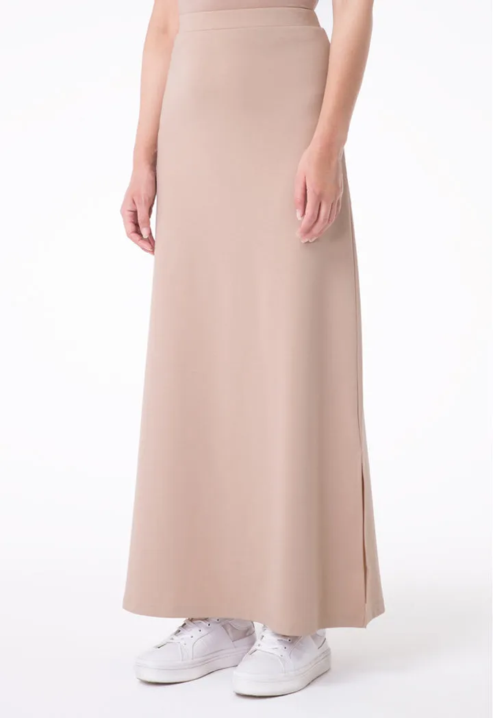 Basic Maxi A-Line Skirt