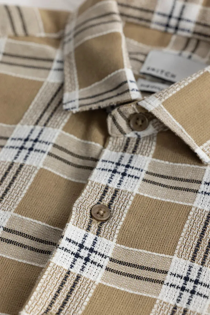 Bjarke Light Brown Checks Shirts