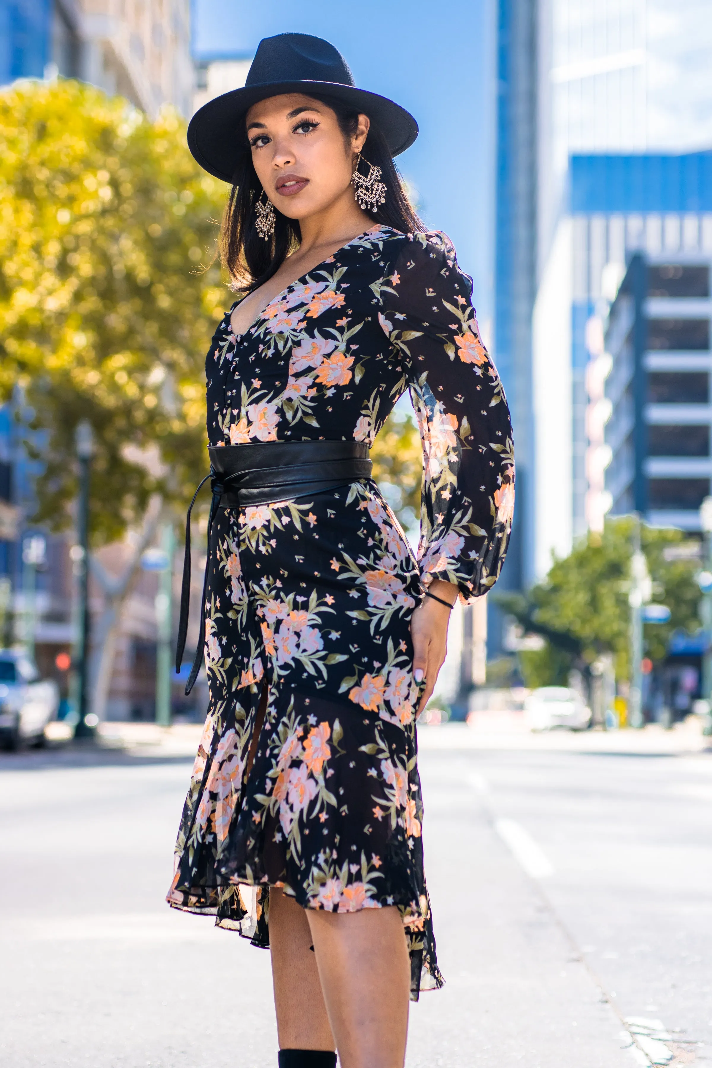 Black Floral Dress | Black Dress