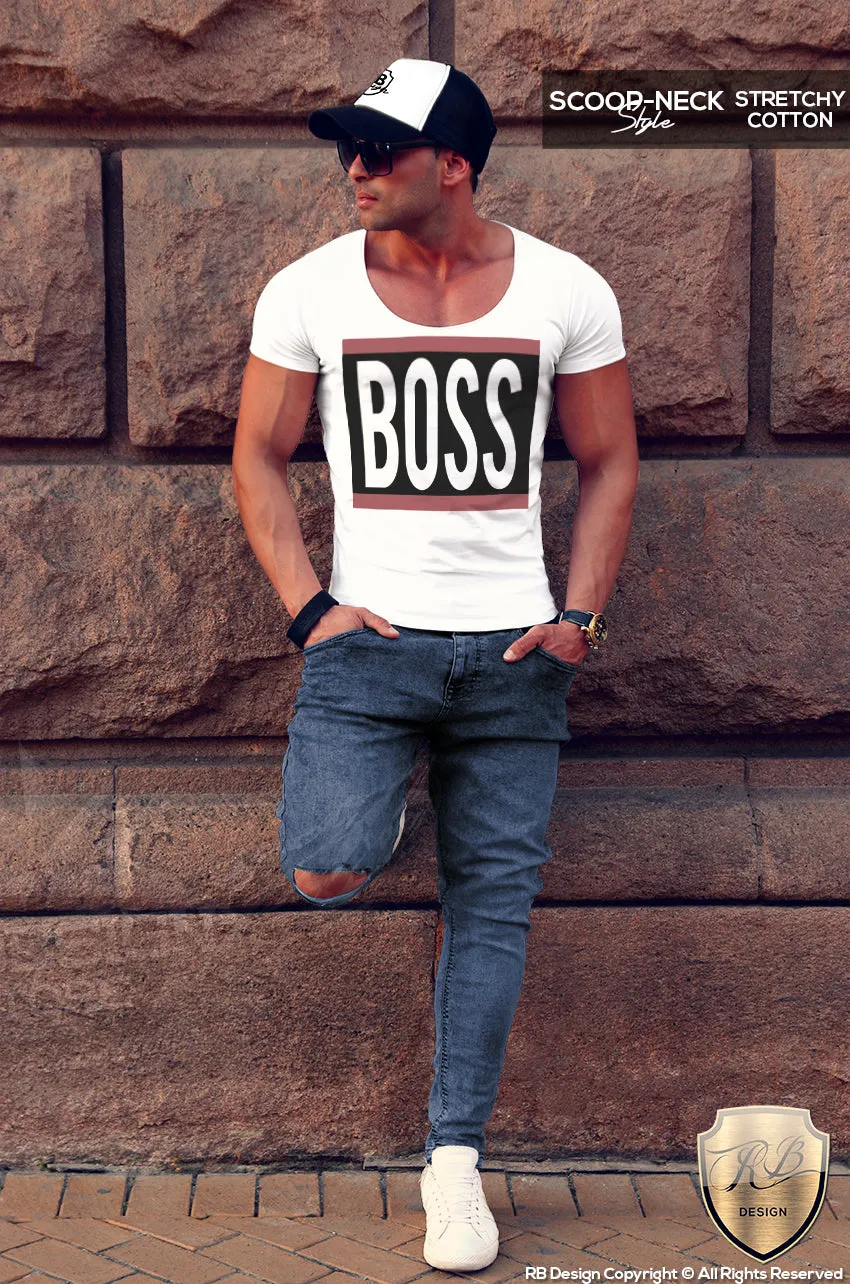 Boss T-shirt Mens Fashion Saying Tee Urban Style Top MD649