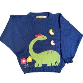 Brontosaurus w/Bow Crewneck Sweater