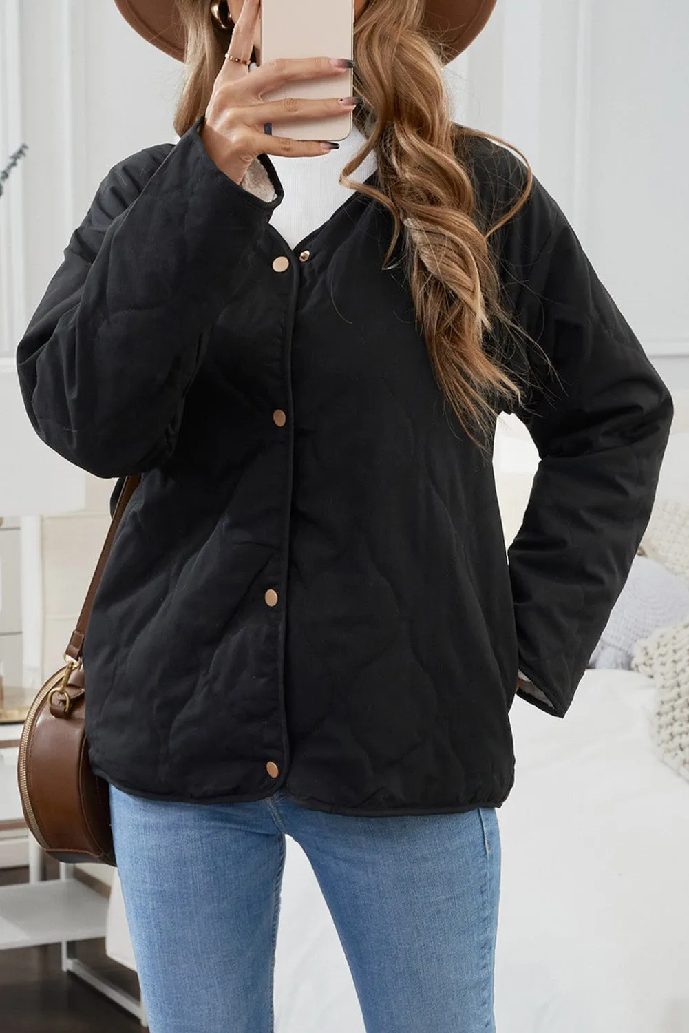 Buttoned Double-sided Coat