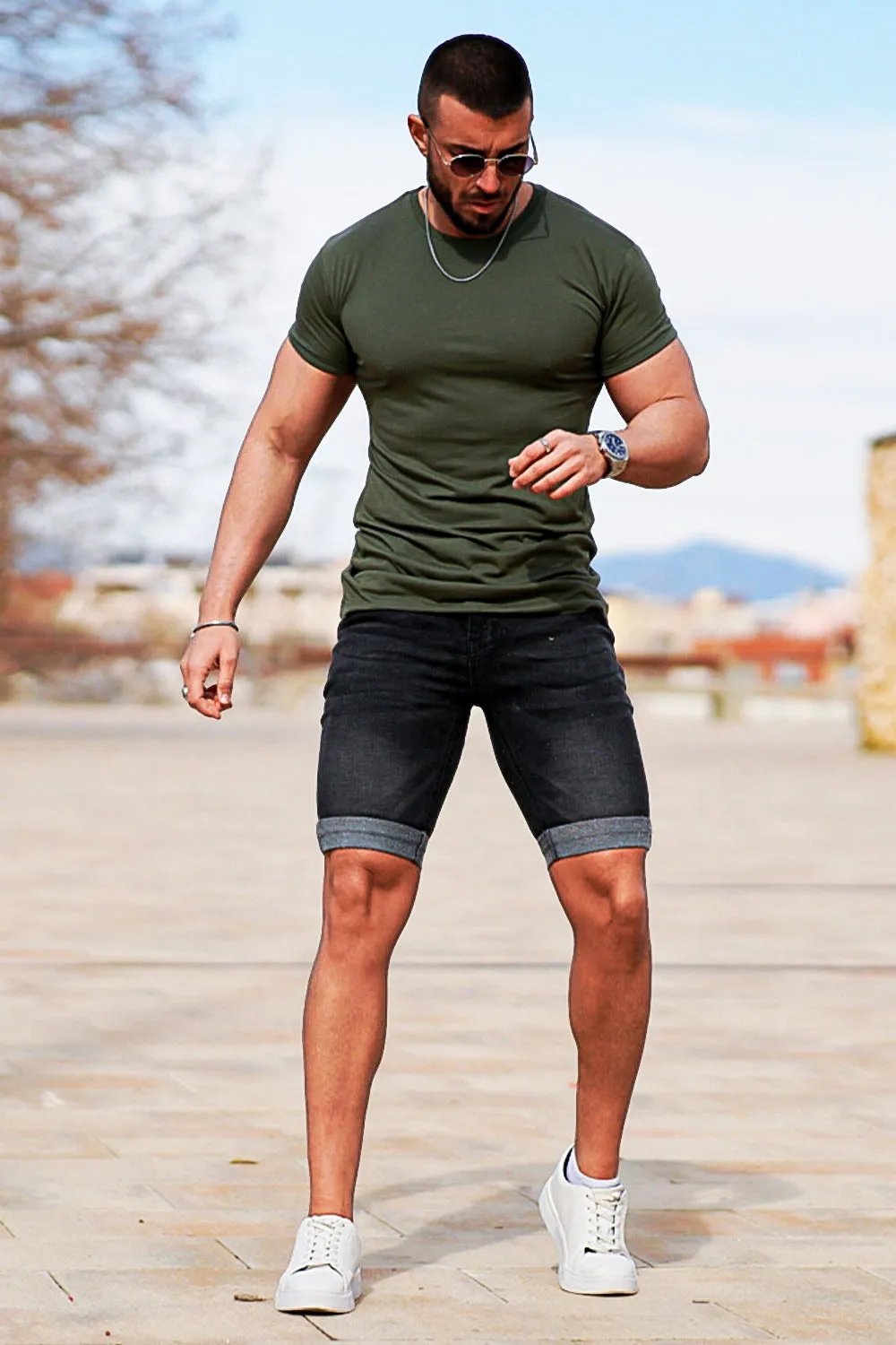 Buy $80 Free Shipping The Perfect Pair of Denim Shorts For Every Man-Black