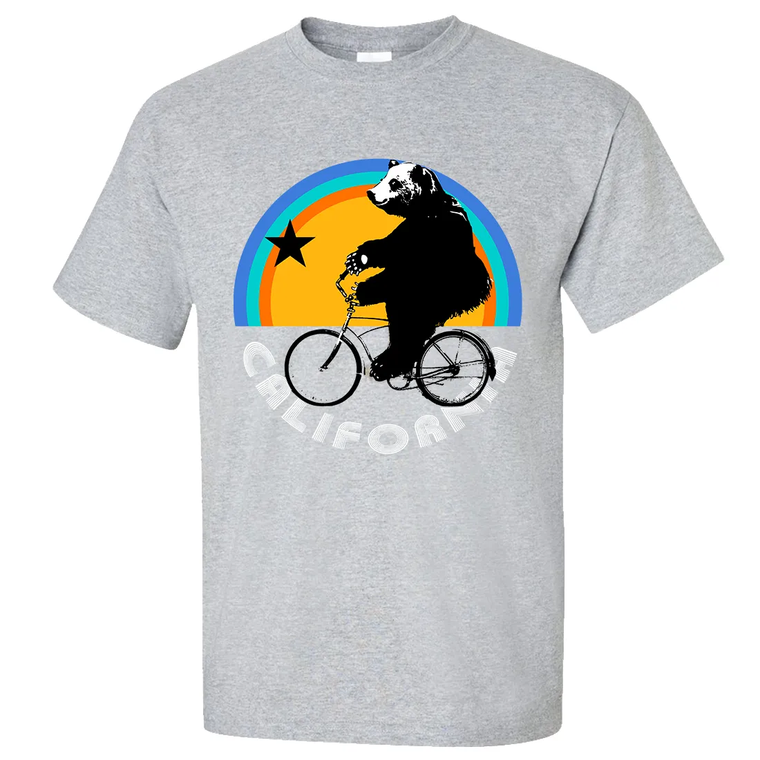 California Bear On Bike Asst Colors T-shirt/tee