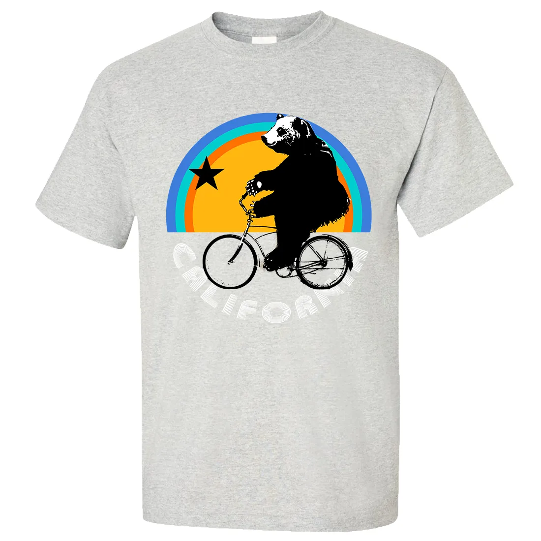 California Bear On Bike Asst Colors T-shirt/tee