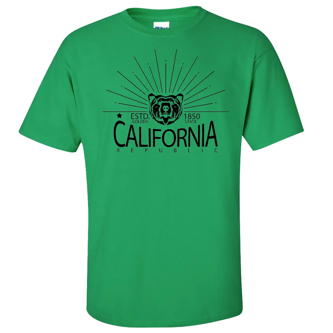 California Golden State Black Print Asst Colors T-shirt/tee