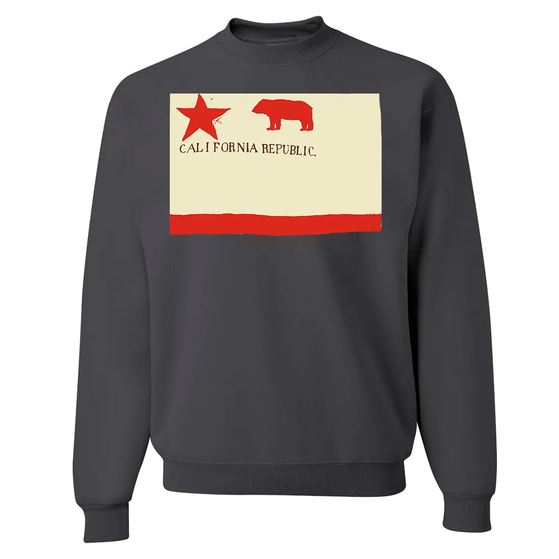 California Republic Bear Flag 1846 Crewneck Sweatshirt