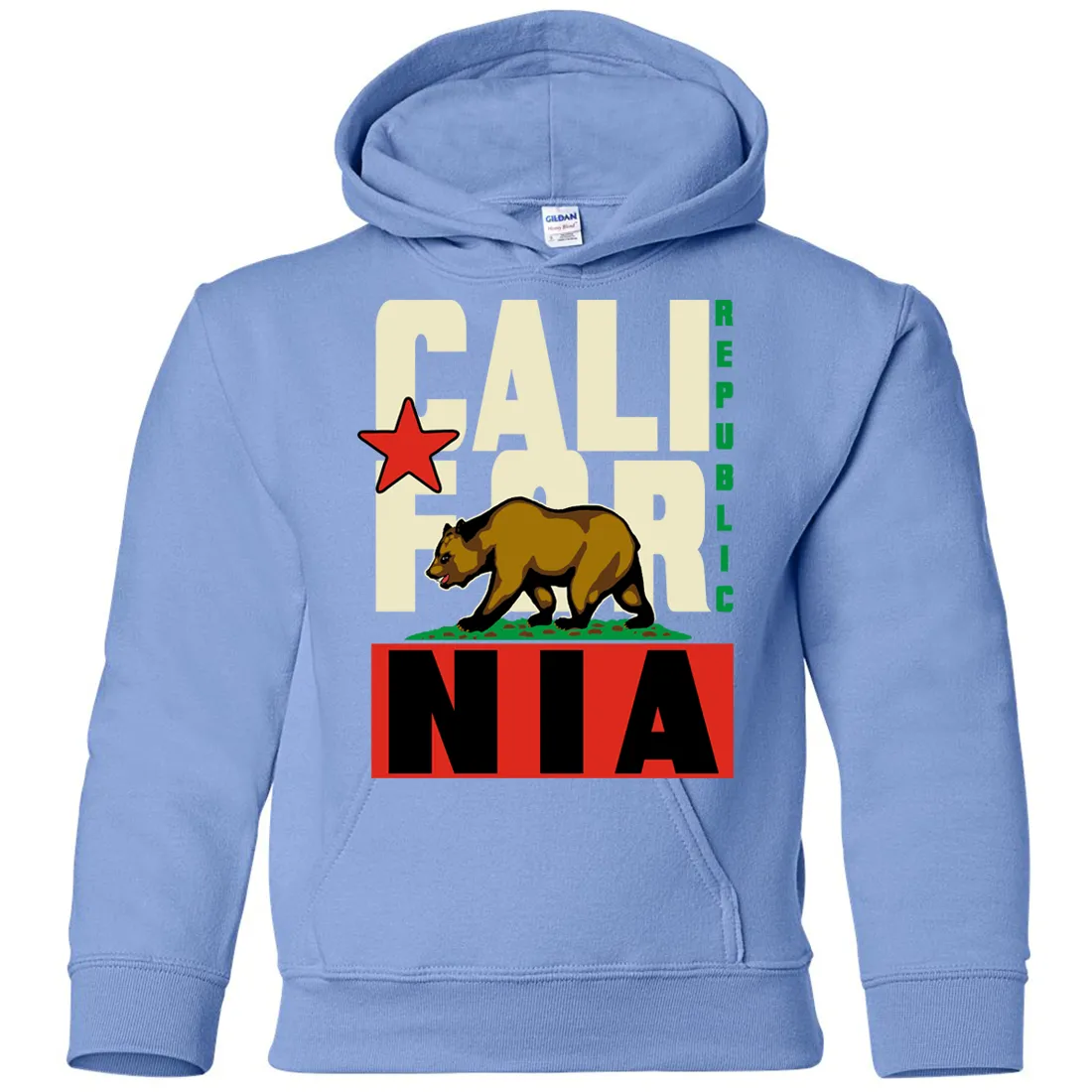 California Republic Original Retro Bold Youth Sweatshirt Hoodie