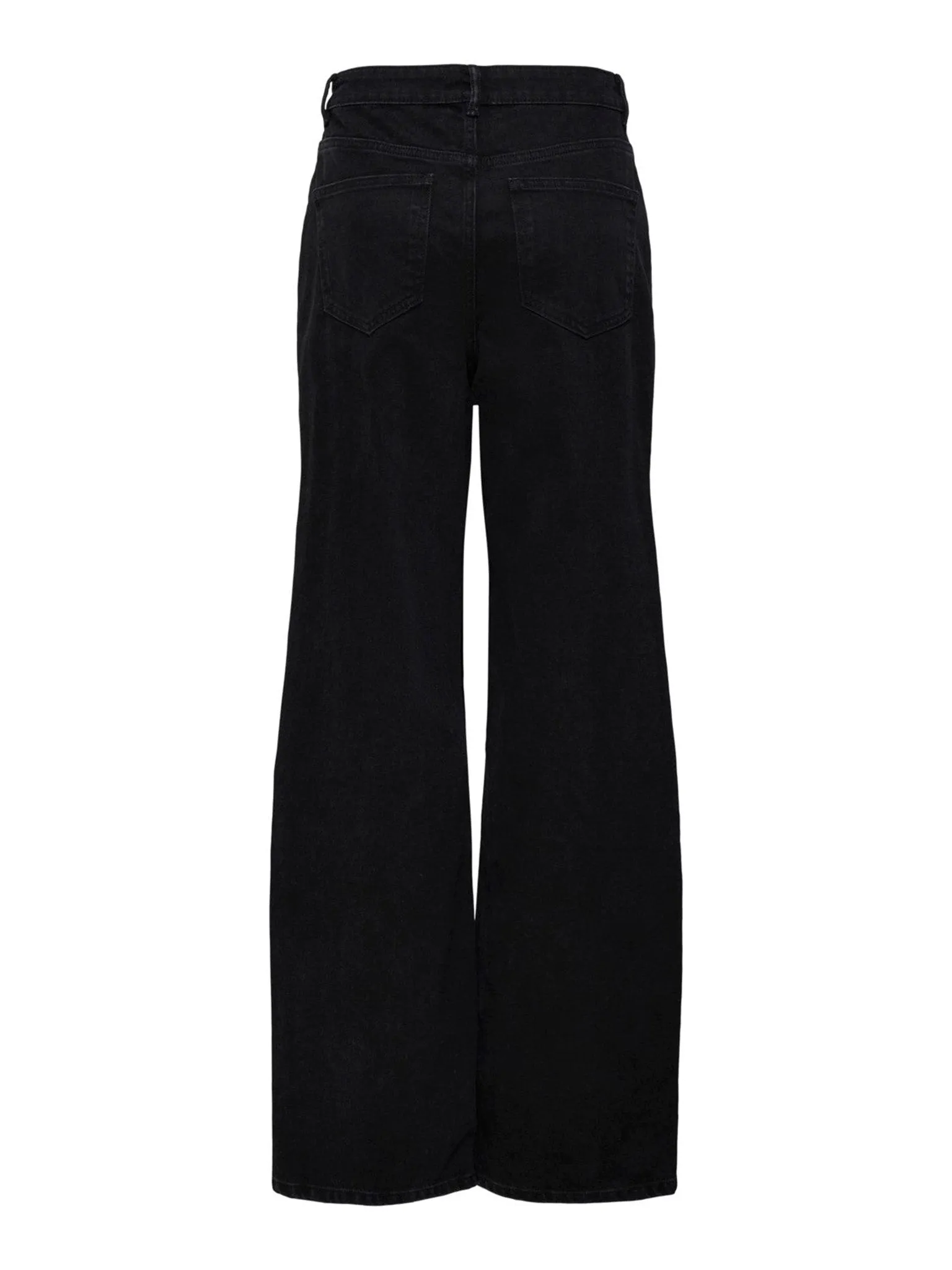 Camille Wide Leg Jeans - Sort Denim