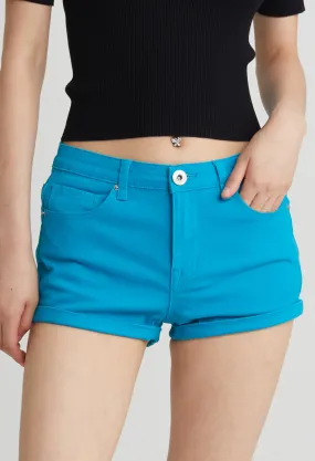 Casual Denim Folded Shorts