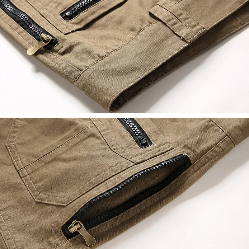 Casual Loose Multi-pocket Cotton Men's Cargo Pants