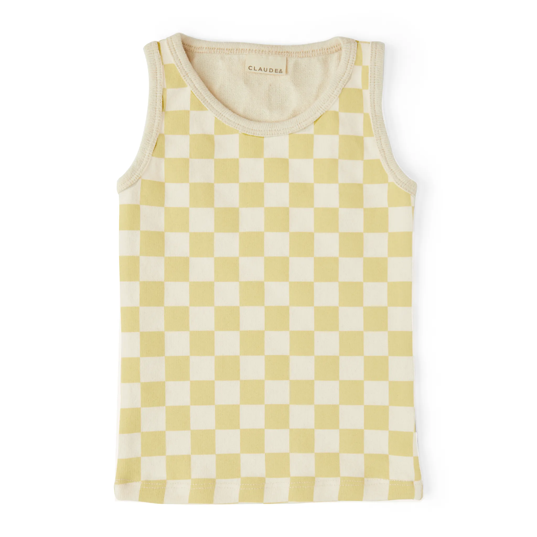 Checkerboard Vest - Ochre