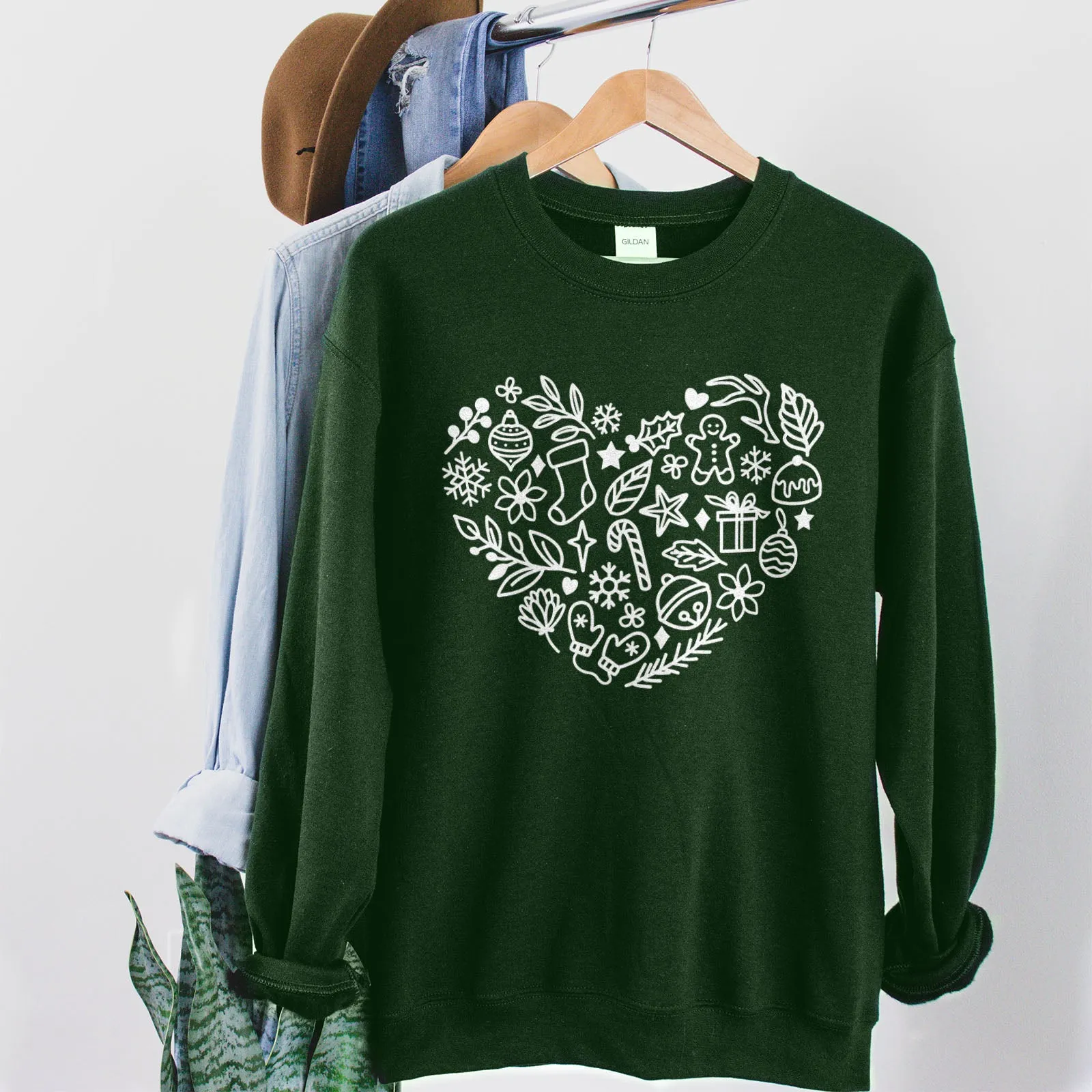 Christmas Heart Sweatshirt