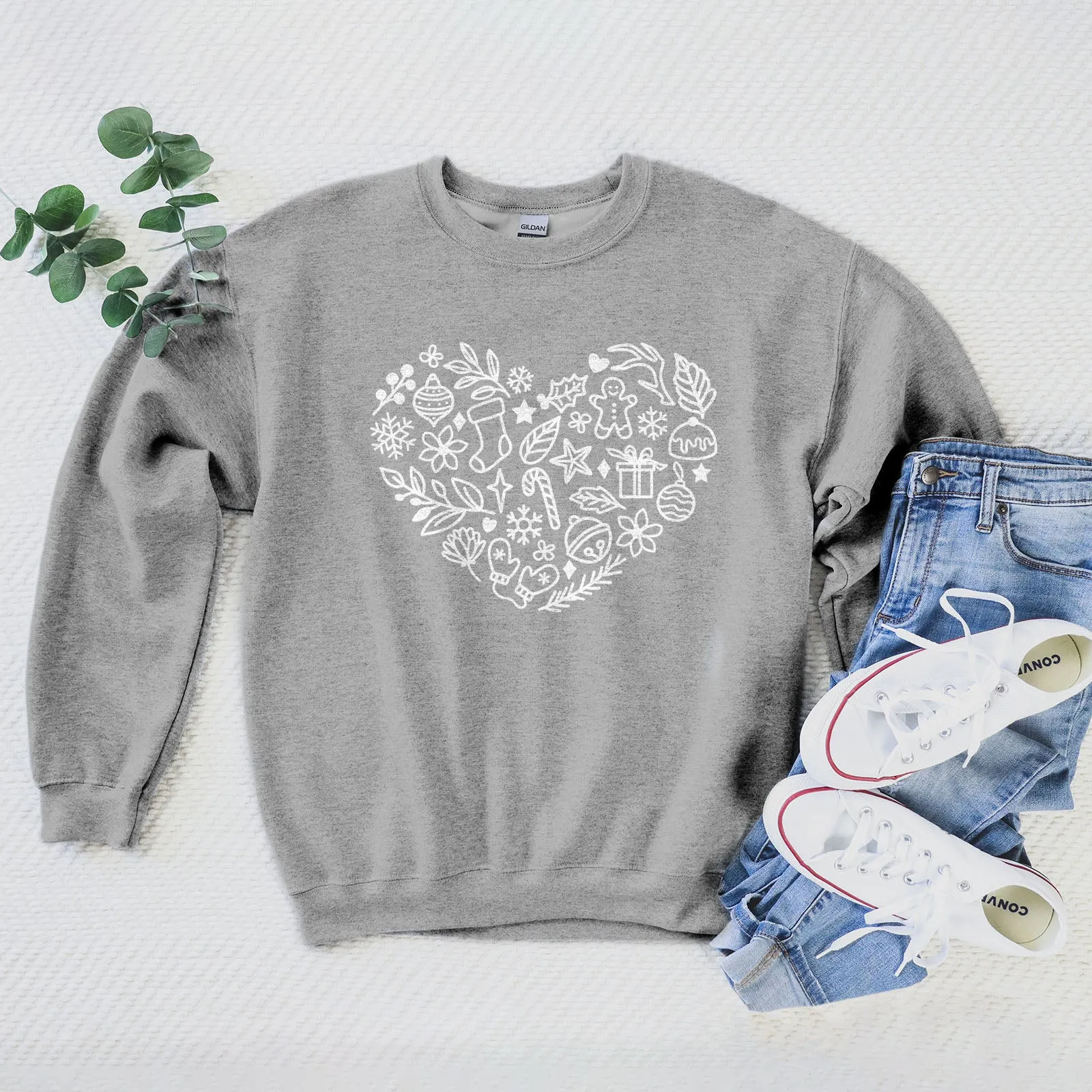 Christmas Heart Sweatshirt