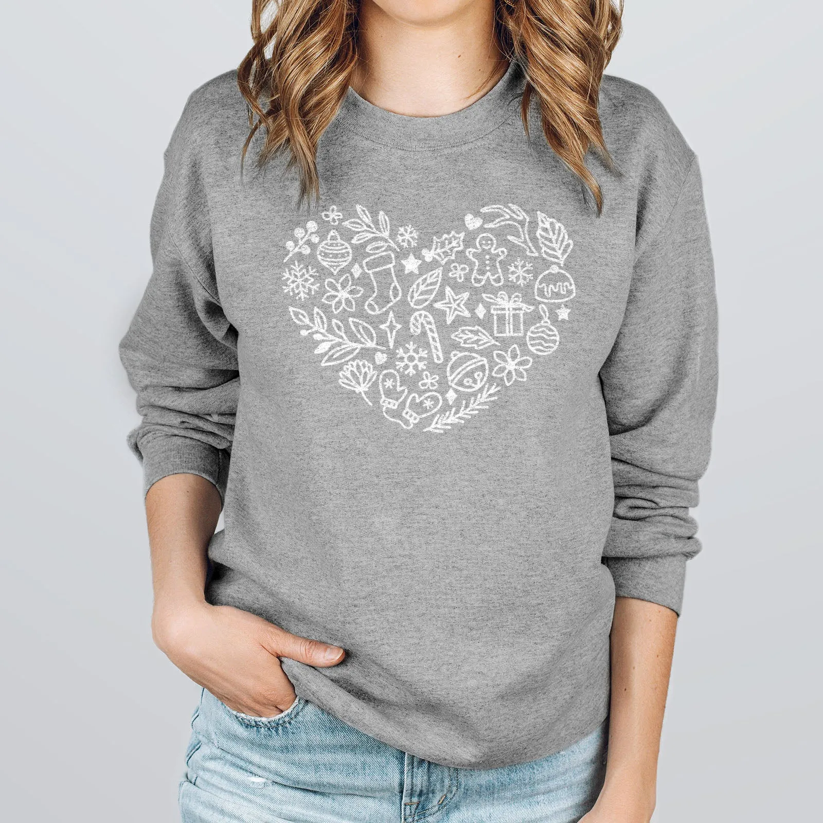 Christmas Heart Sweatshirt