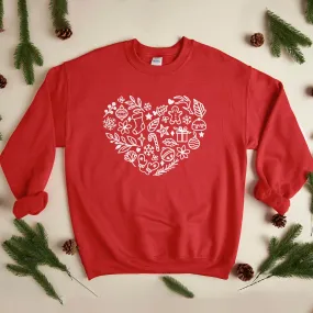 Christmas Heart Sweatshirt