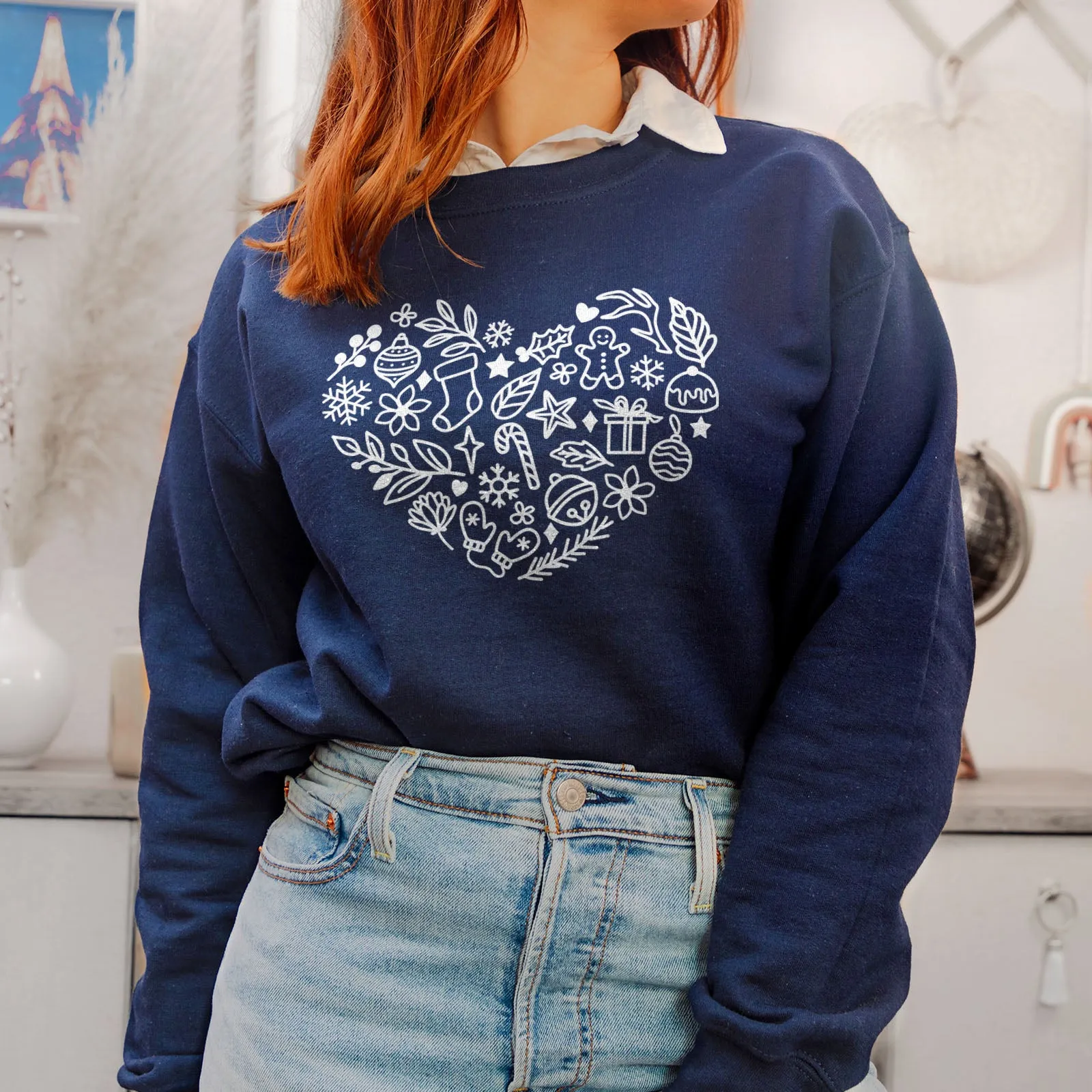 Christmas Heart Sweatshirt