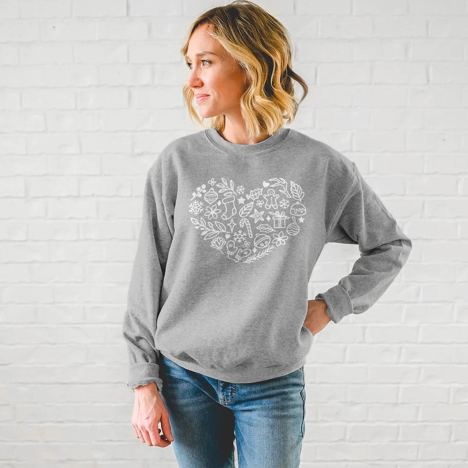 Christmas Heart Sweatshirt