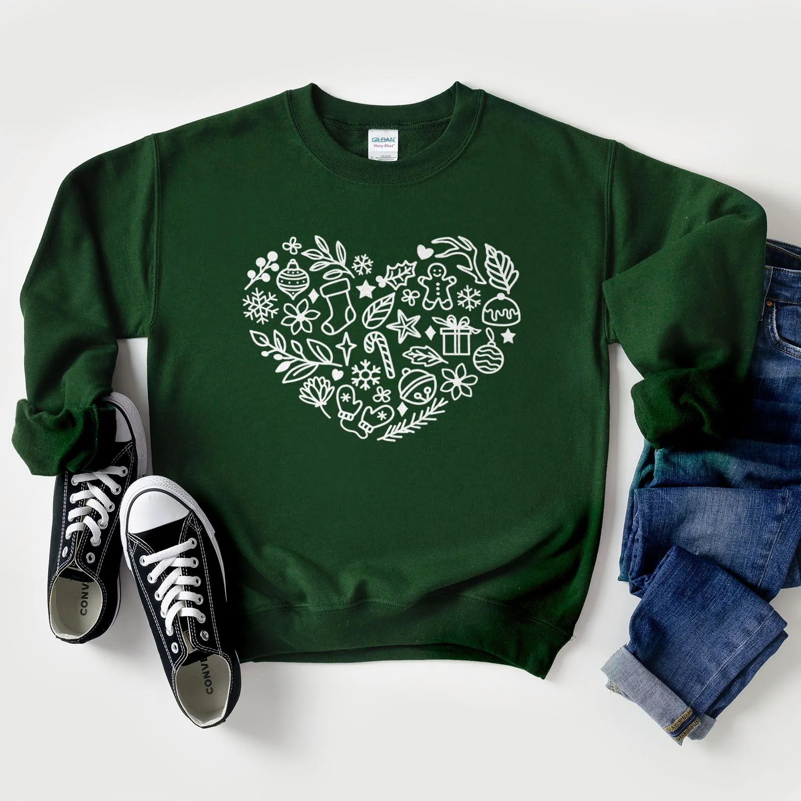 Christmas Heart Sweatshirt