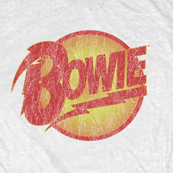 David Bowie Adult T-Shirt - Diamond Dogs Artwork - White