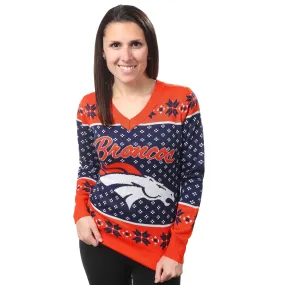 Denver Broncos Womens NFL Christmas Sweater