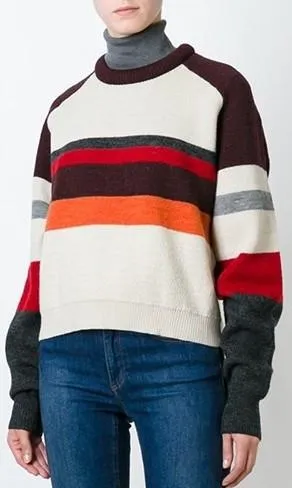 'Dinky' Striped Sweater Multi/White