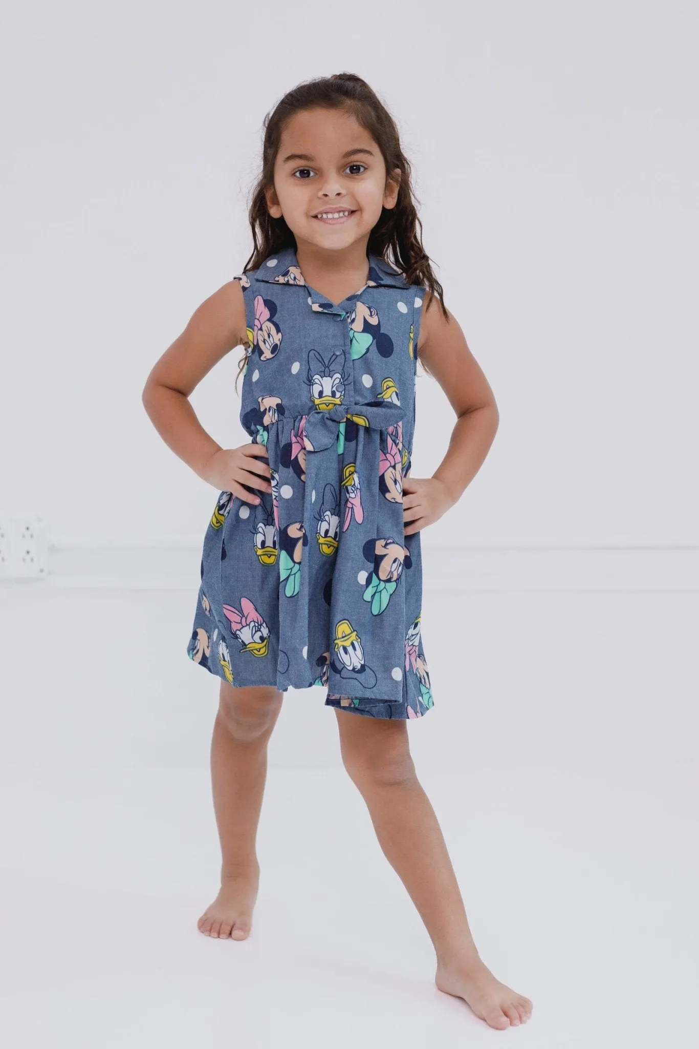 Disney Mickey Mouse Chambray Skater Dress