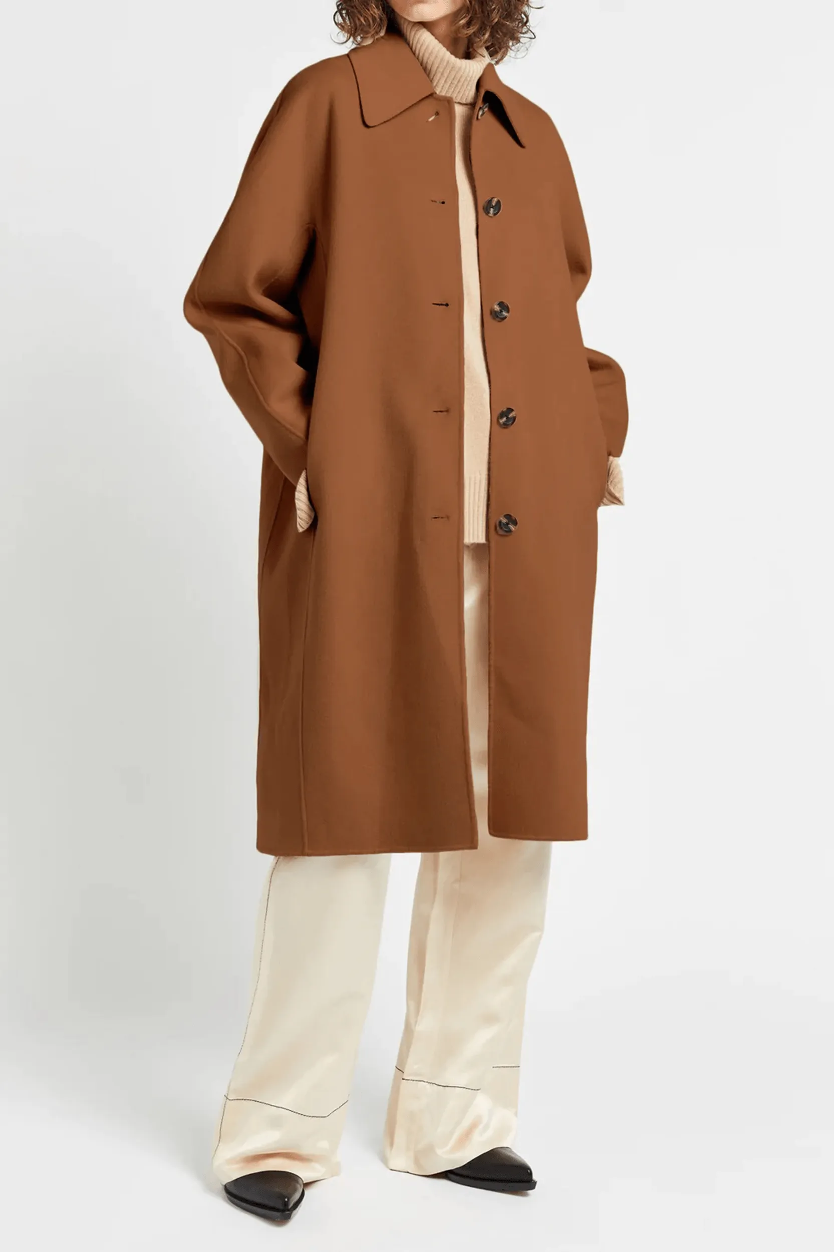 Florentine Dolman Coat in Camel