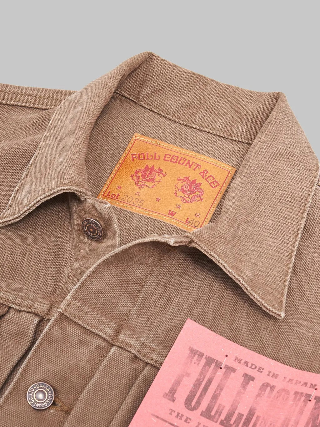 Fullcount Type 2 Premium Paraffin Canvas Jacket - Model 2035