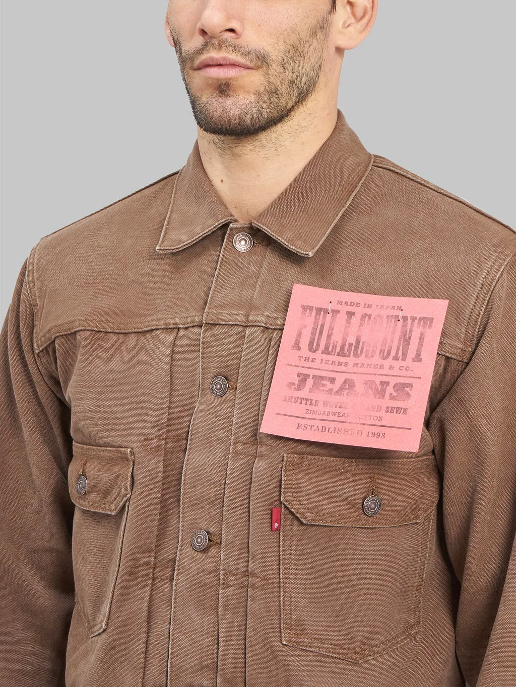 Fullcount Type 2 Premium Paraffin Canvas Jacket - Model 2035