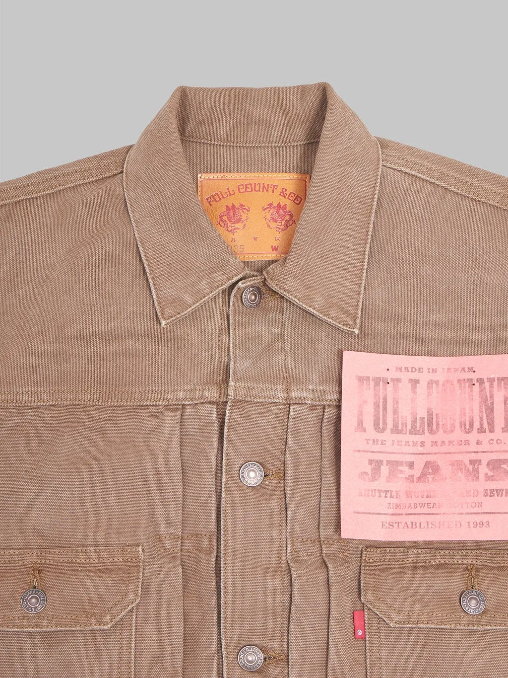 Fullcount Type 2 Premium Paraffin Canvas Jacket - Model 2035