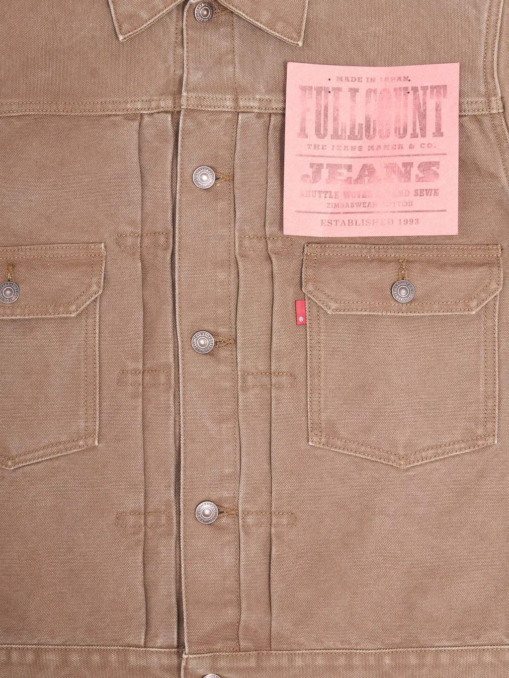 Fullcount Type 2 Premium Paraffin Canvas Jacket - Model 2035