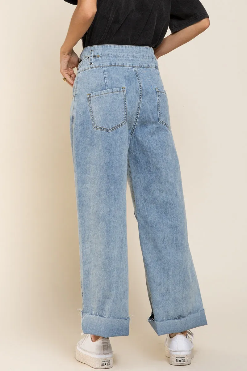 Stylish Gabrielle High-Waisted Denim Jeans - Perfect Fit for Fashionable Women