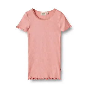 Geripptes T-Shirt Katie Rosette