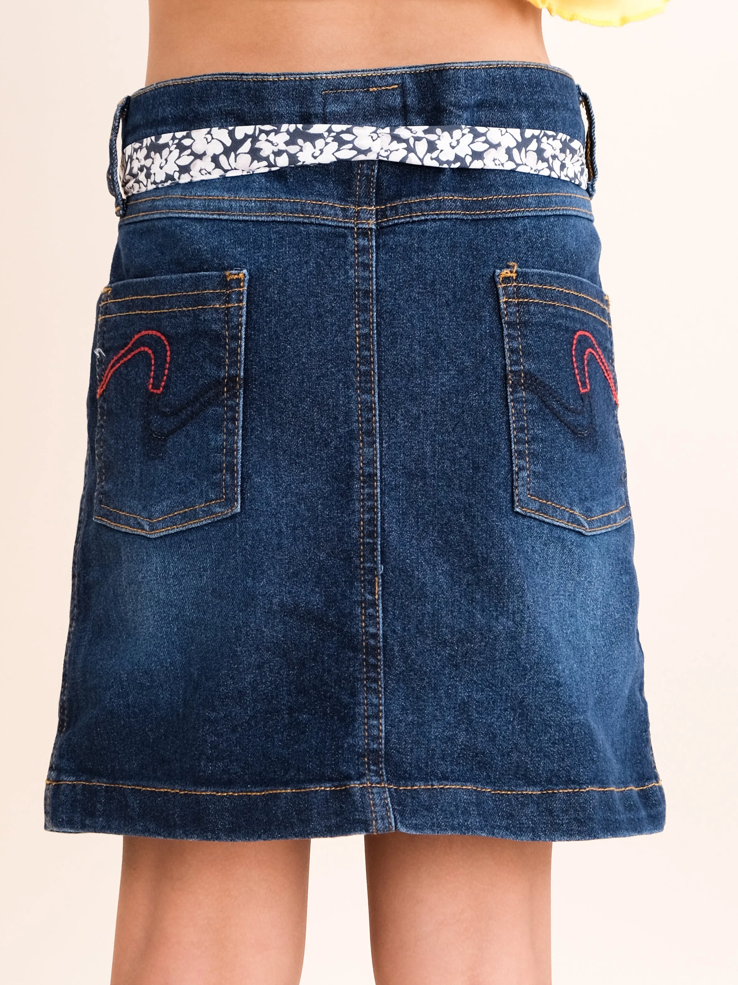 Girls Fashion Denim Skirt