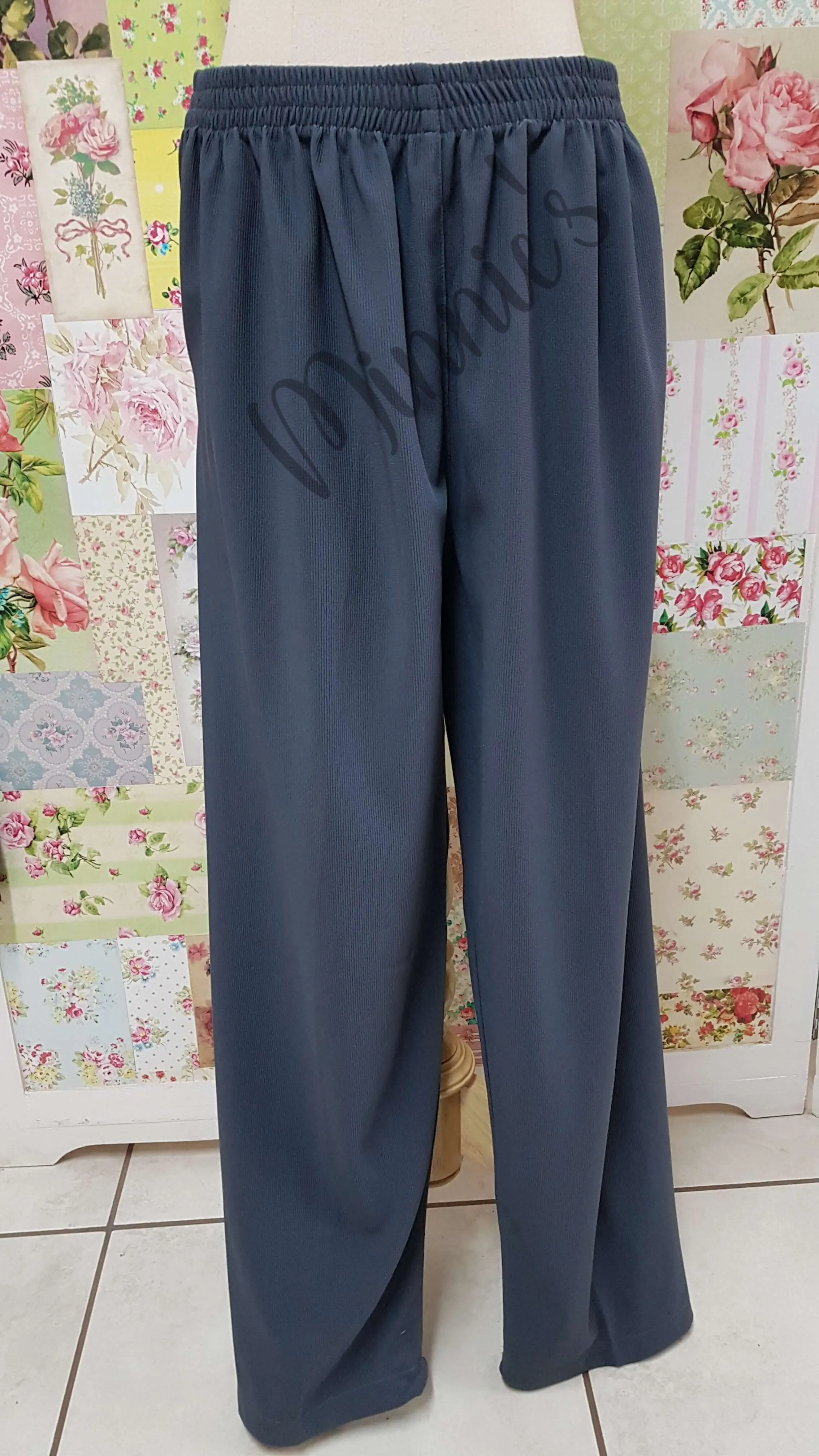 Grey Rib Pants SAM031