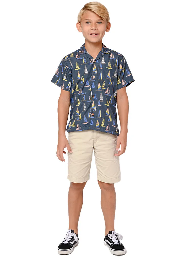 Hawaiian theme shirts for boys