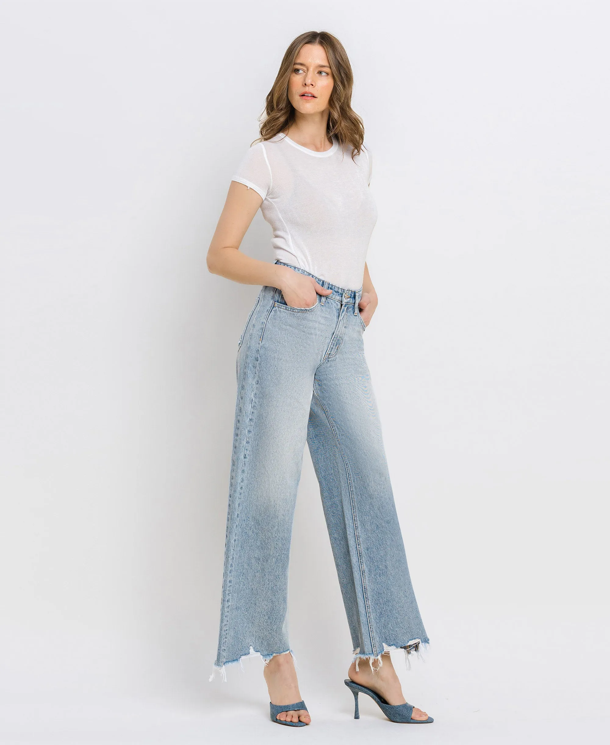 Insightful - Super High Rise Wide Leg Jeans