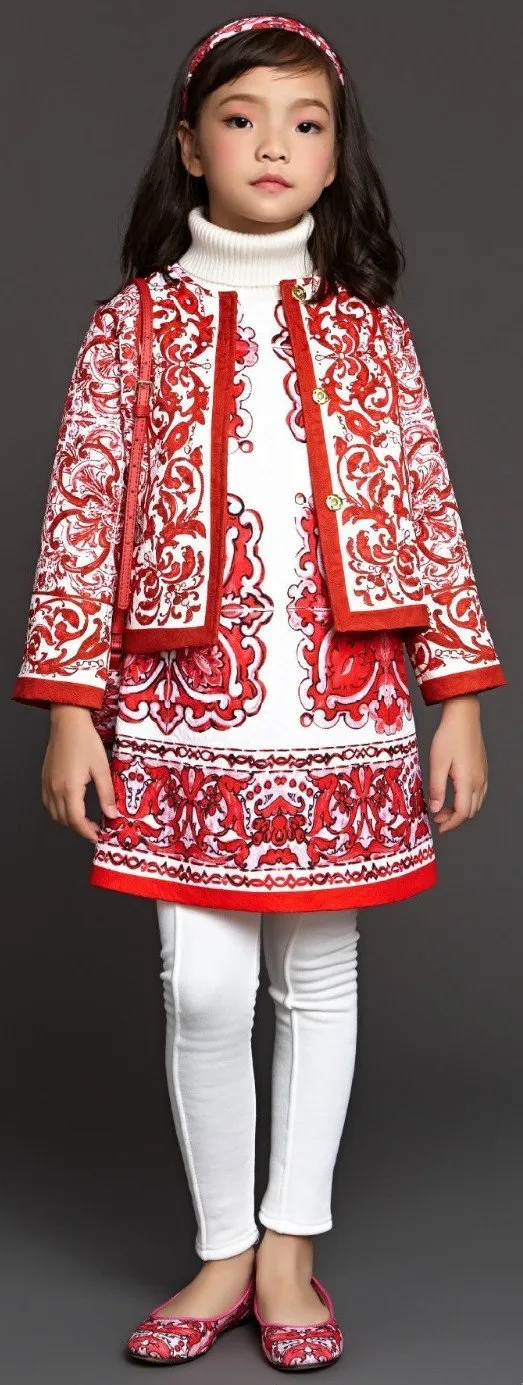 'Majolica' Tile Printed Jacket - Blue or Red