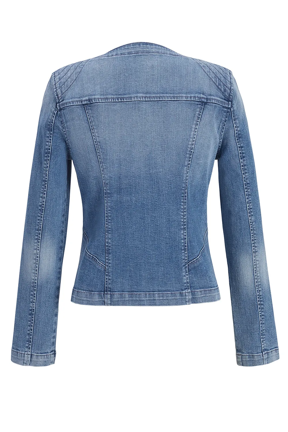 Melissa Denim Zip Up Jacket