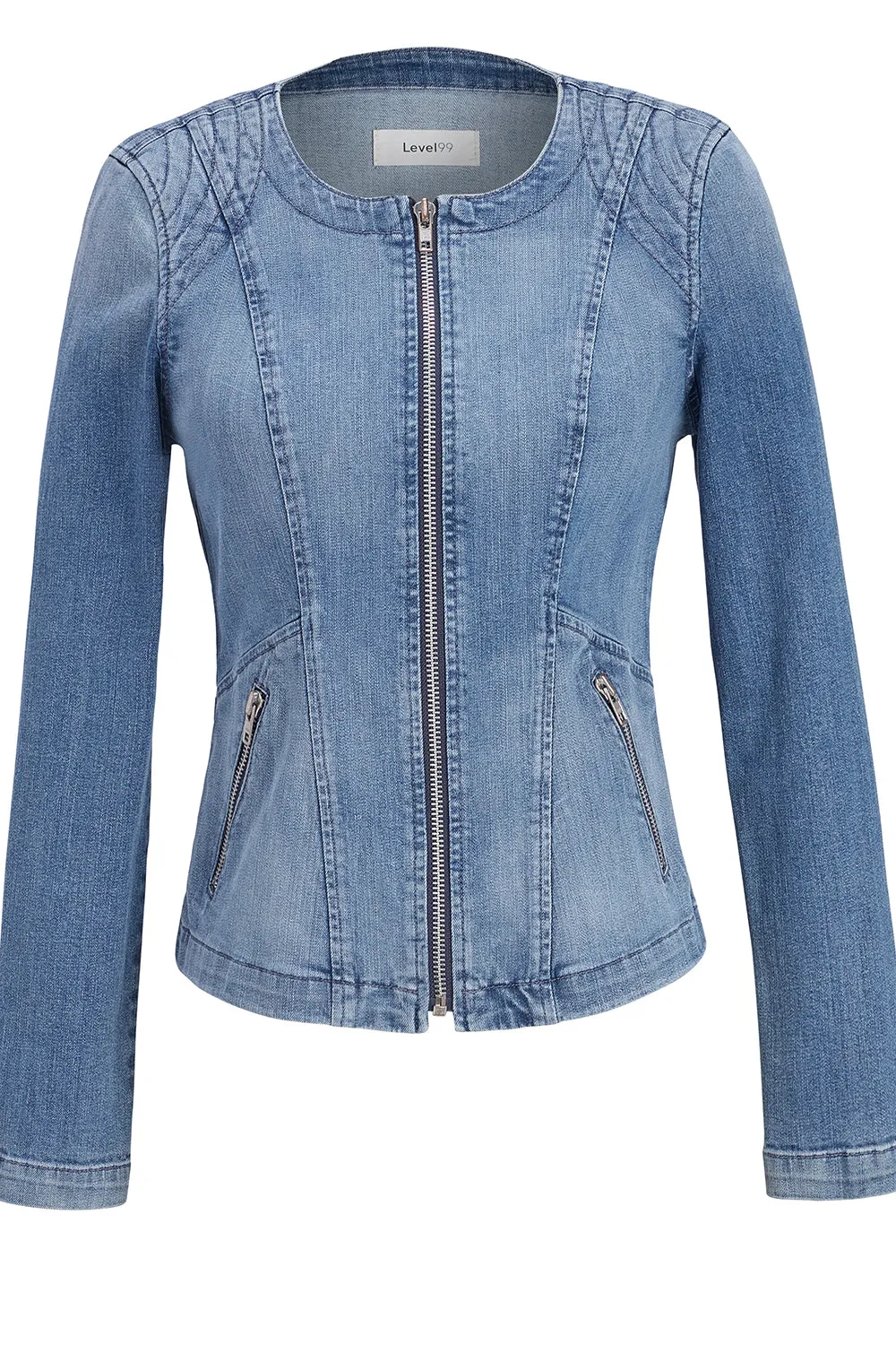 Melissa Denim Zip Up Jacket