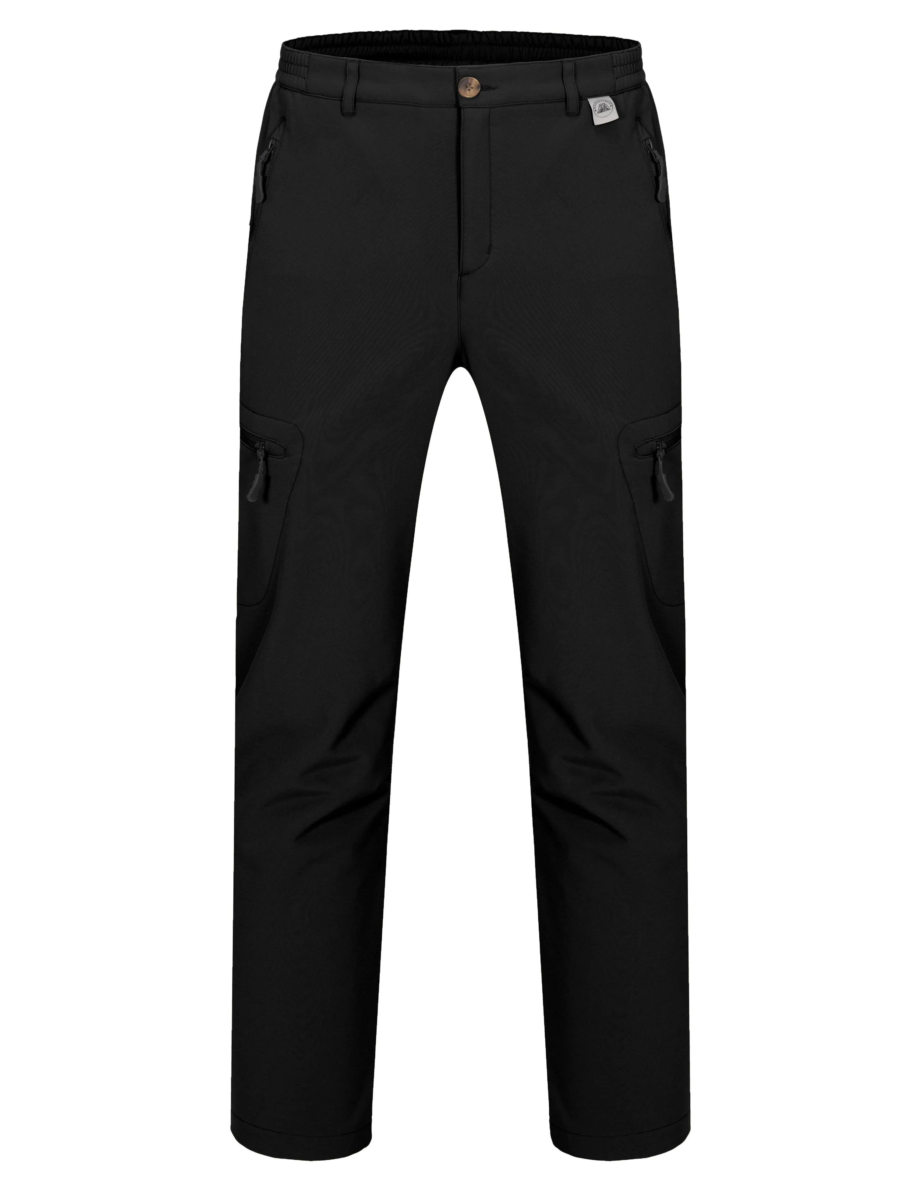 Men's Fleece Lined Insulated Softshell Snow Hiking Pants