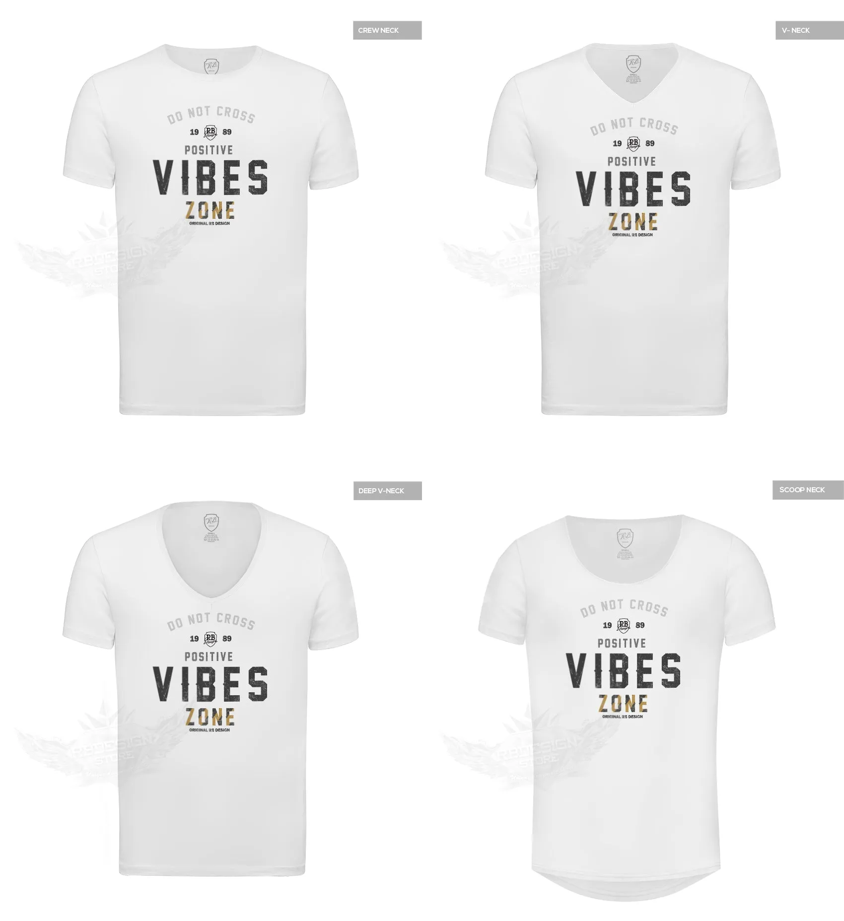 Men's T-shirt "Positive Vibes Zone" MD977